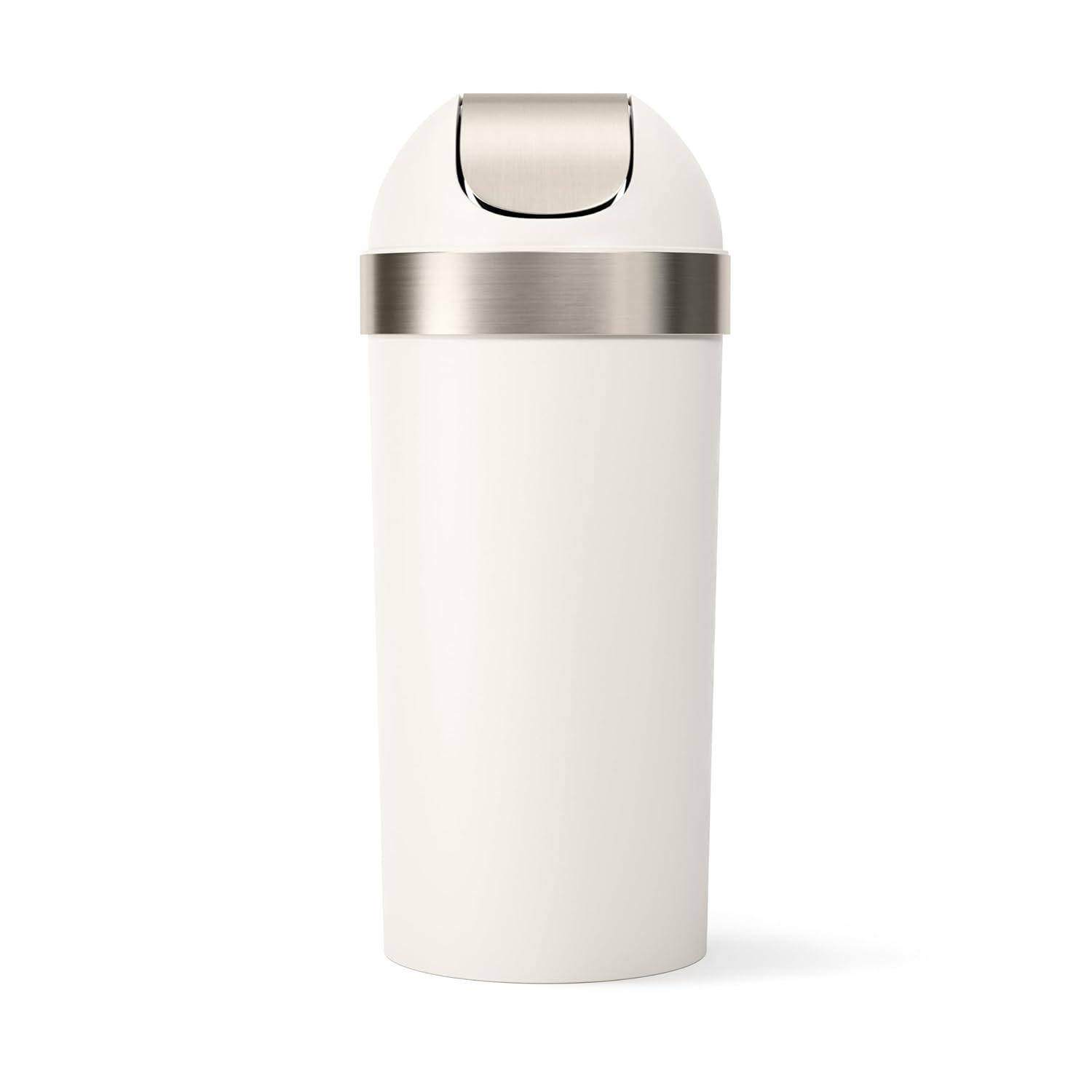Umbra Venti Plastic Swing Top Trash Can - 16 Gallons