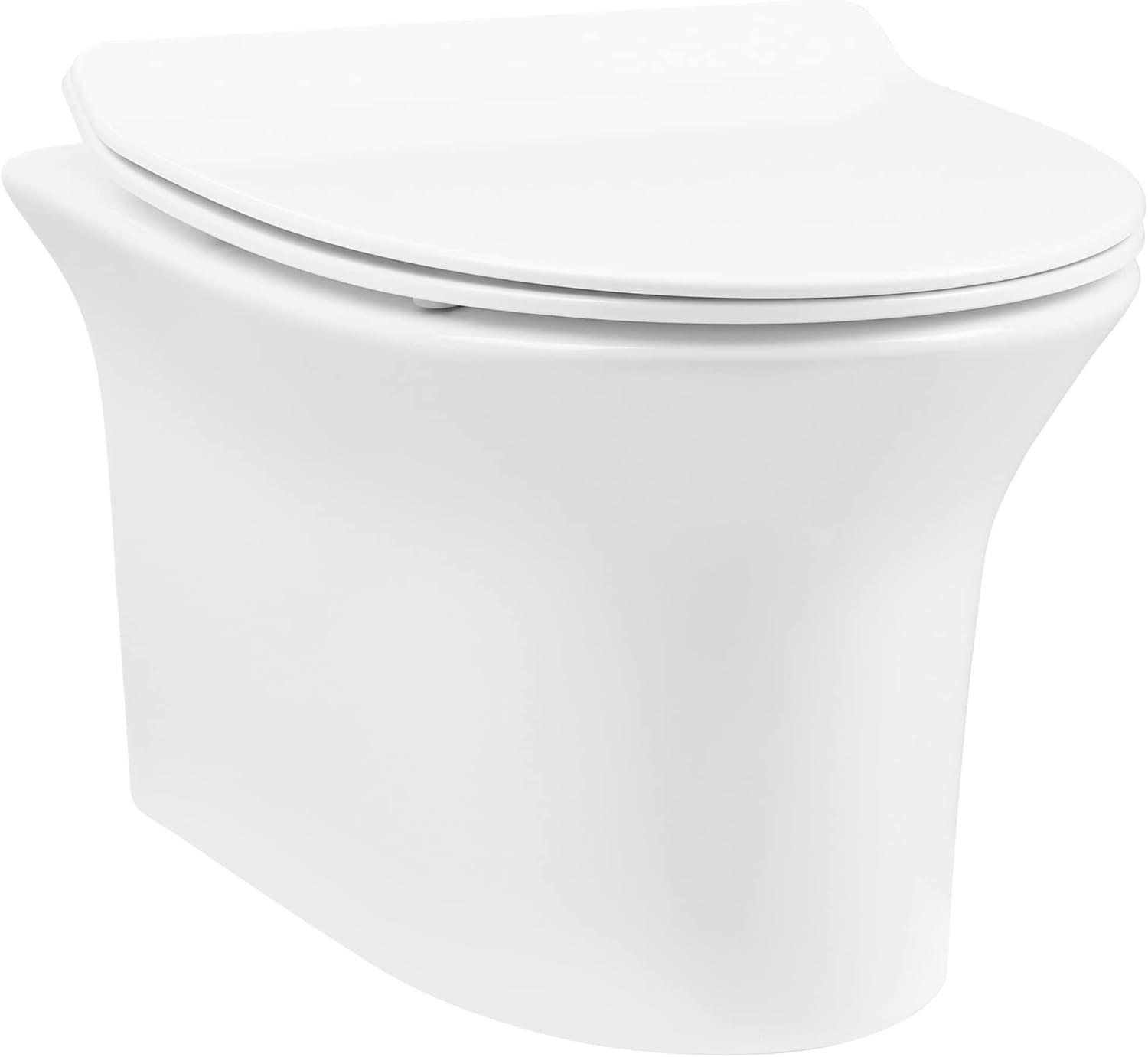 Cascade Wall-Hung Elongated Toilet Bowl