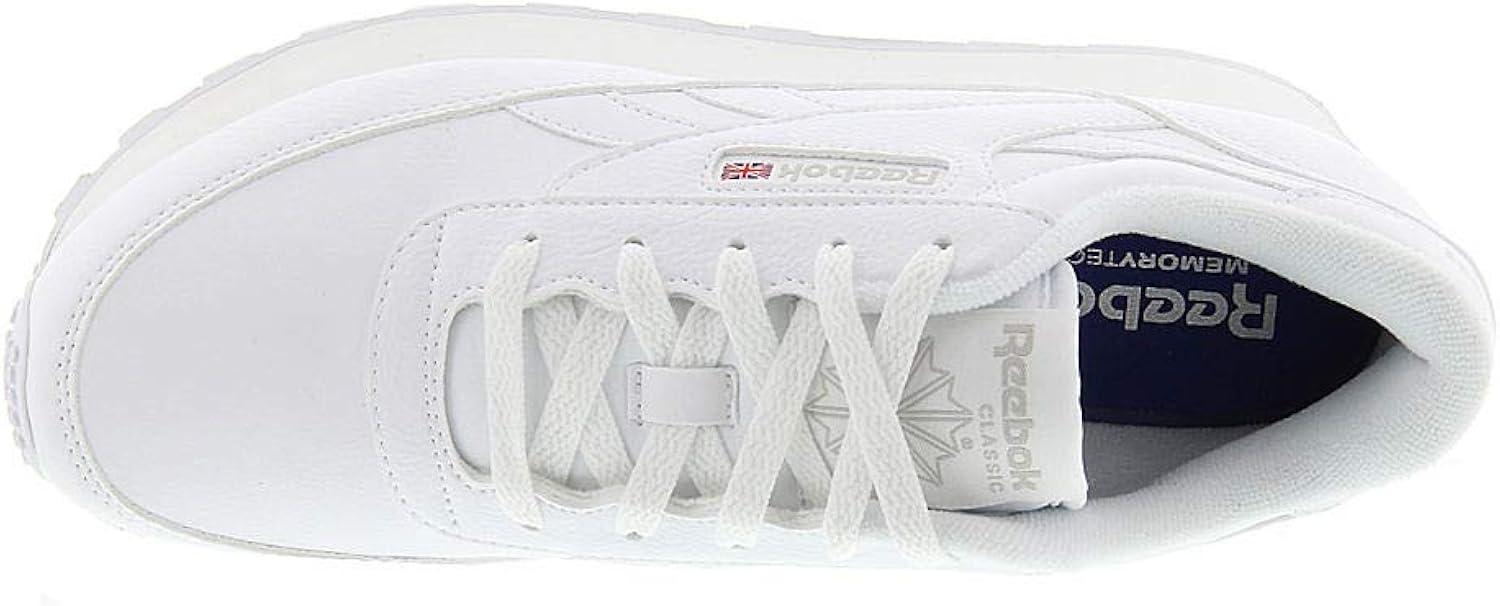 Reebok Classic Renaissance Sneakers Women White Steel Leather 100071993 D Width