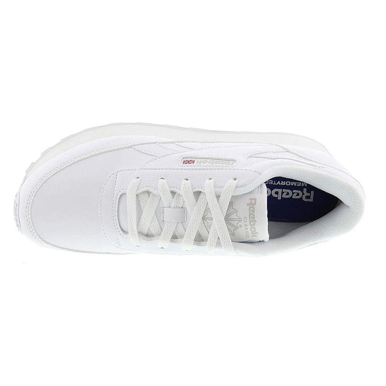 Reebok Classic Renaissance Sneakers Women White Steel Leather 100071993 D Width