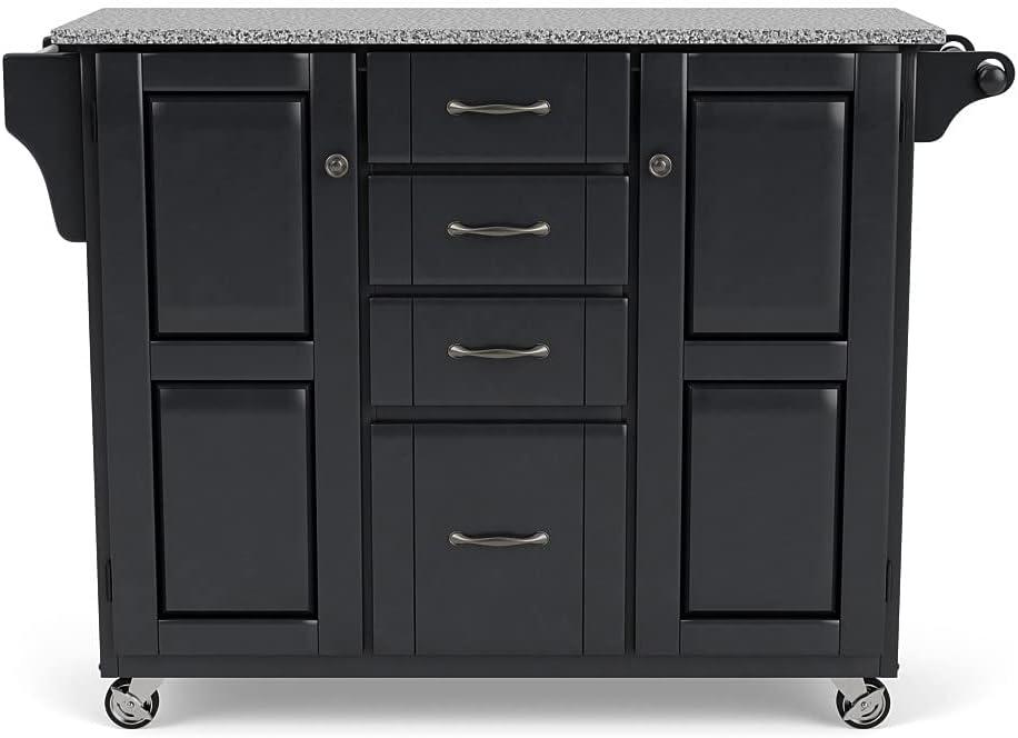 Homestyles Create-a-Cart Wood Rolling Kitchen Cart in Off White