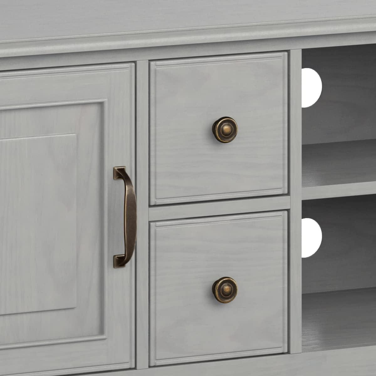 Simpli Home Connaught SOLID WOOD 72 inch Wide TV Stand For TVs up to 80 inches