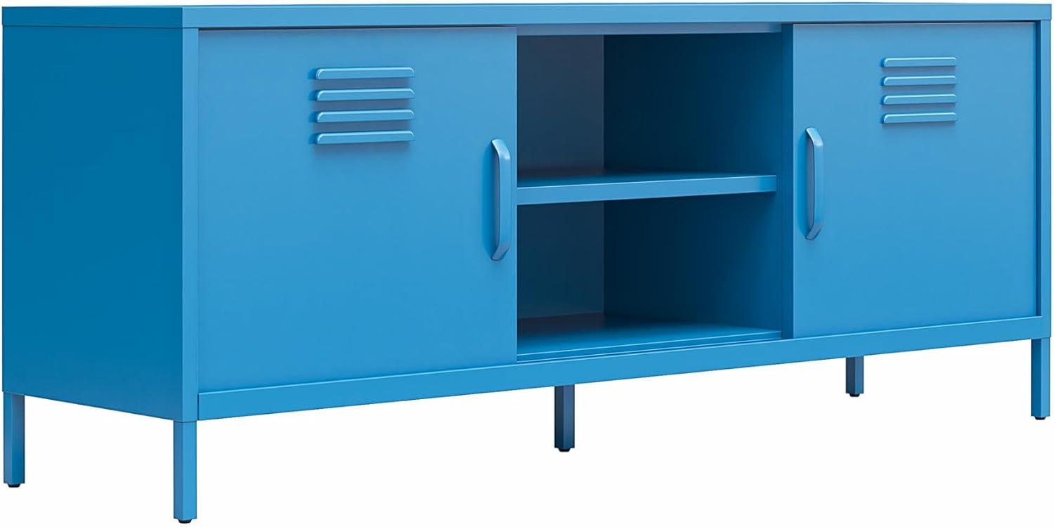 Cache Metal Locker-Style TV Stand for TVs up to 65"