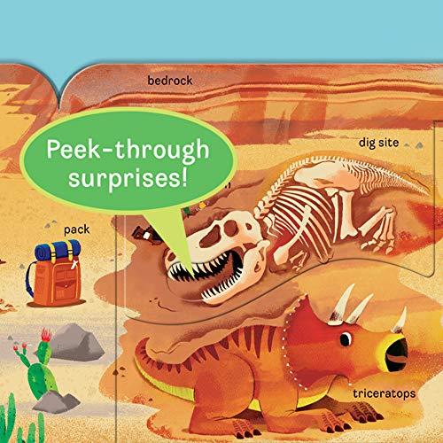 Dino - (Peek-A-Flap Children's Interactive Lift-A-Flap Board Book) by Jaye Garnett (Board Book)