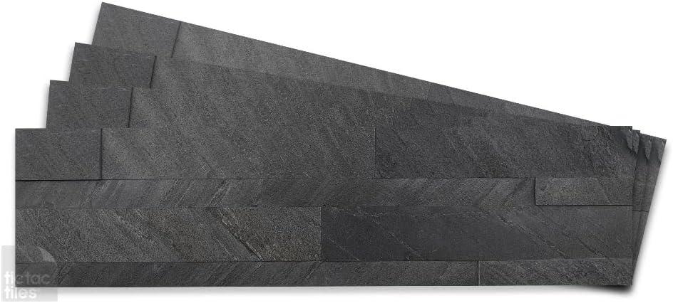 6'' W x 24'' L Natural Stone Peel and Stick Mosaic Tile