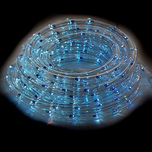 18-Foot Blue LED Outdoor Rope Lights with PVC Tubing