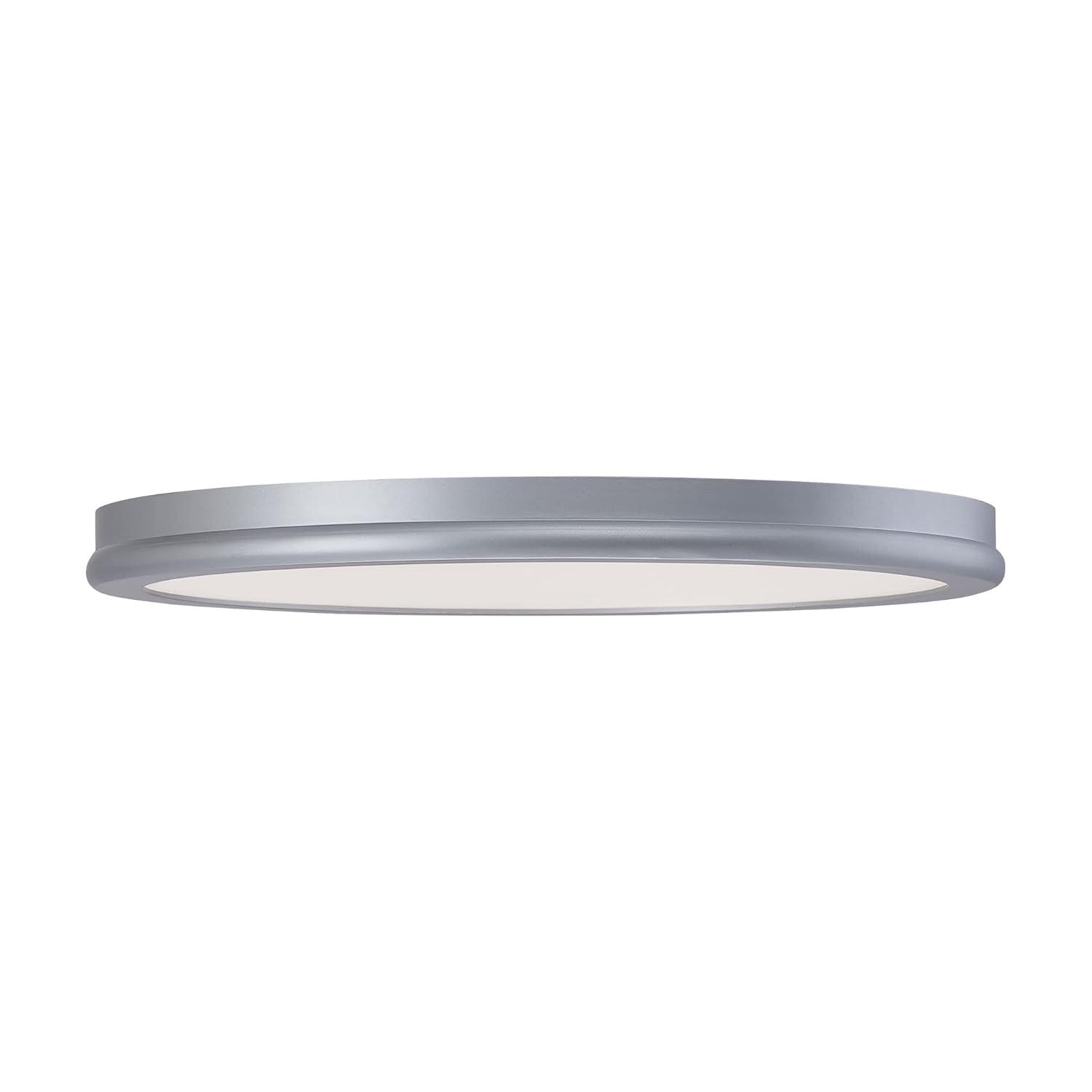 WAC Lighting dweLED, Geos 10in LED Round Low-Profile Flush Mount 2700K in Titanium