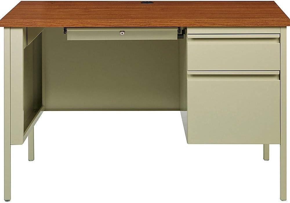 Fortress Series Mahogany Laminate Top Executive Desk