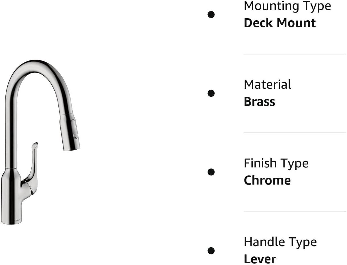 hansgrohe Allegro N HighArc Kitchen Faucet, 2-Spray Pull-Down, 1.75 GPM