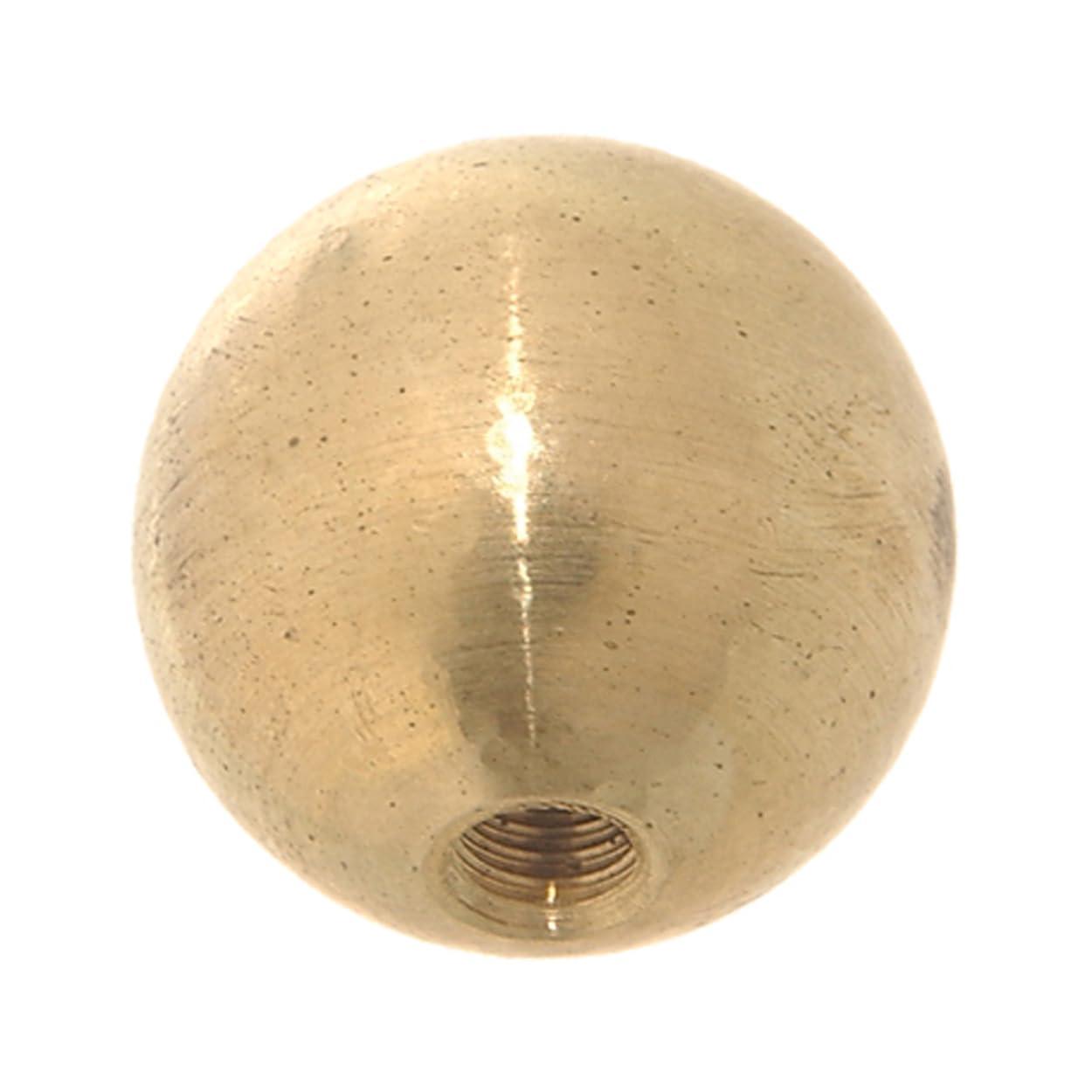 B&P Lamp® 3/4" Diameter Brass Ball Finial, 1/4-27F, Unf