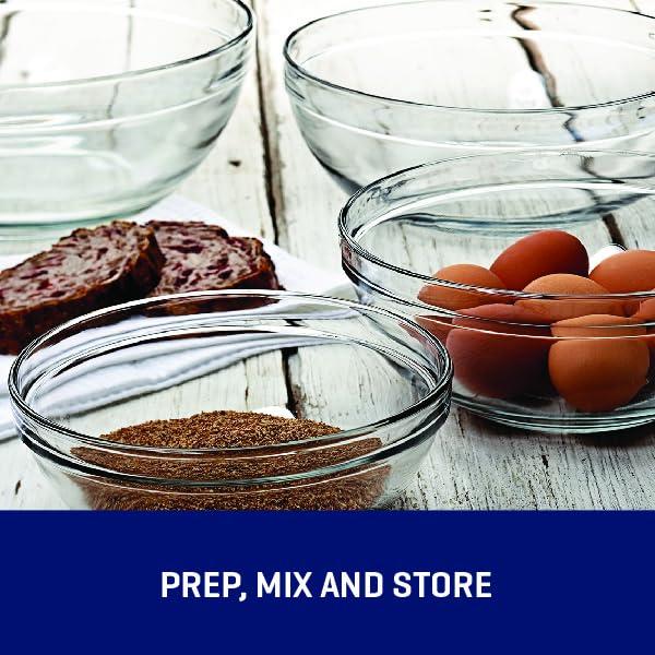 Anchor Hocking Glass Mixing Bowls, Set Of 10