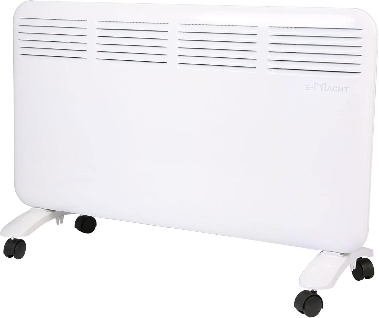 White 1500W Electric Convection Heater with Digital Thermostat