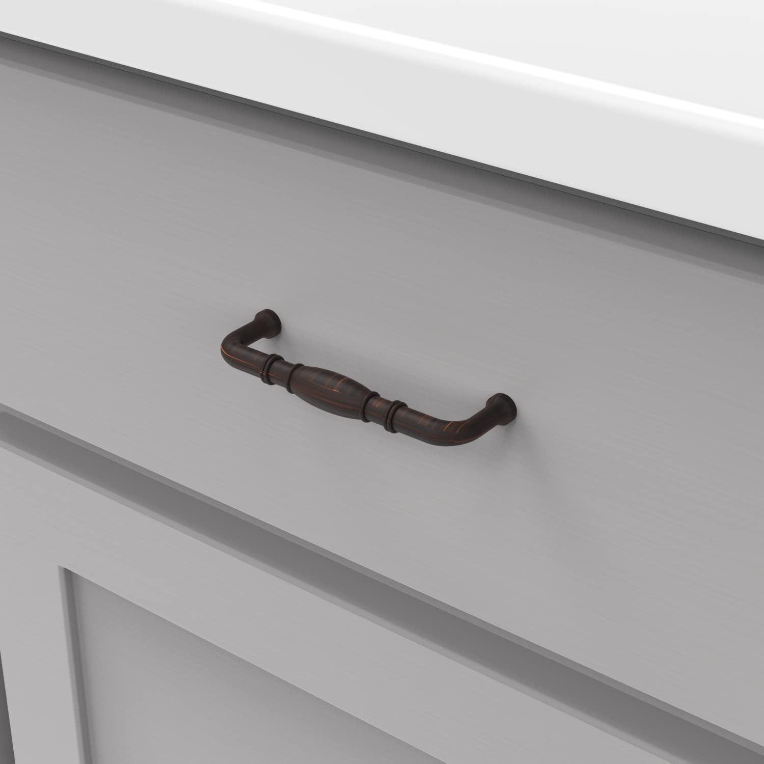 Williamsburg Kitchen Cabinet Handles, Solid Core Drawer Pulls for Cabinet Doors, 3-3/4" (96mm)