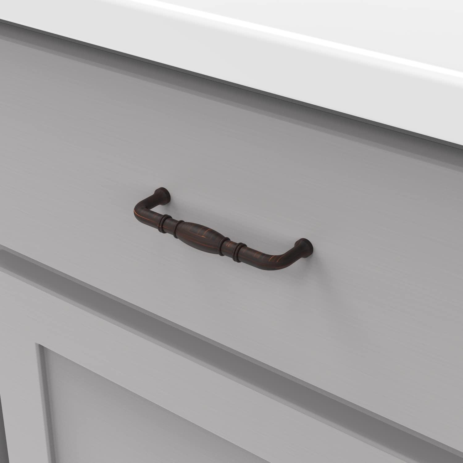 Williamsburg Kitchen Cabinet Handles, Solid Core Drawer Pulls for Cabinet Doors, 3-3/4" (96mm)