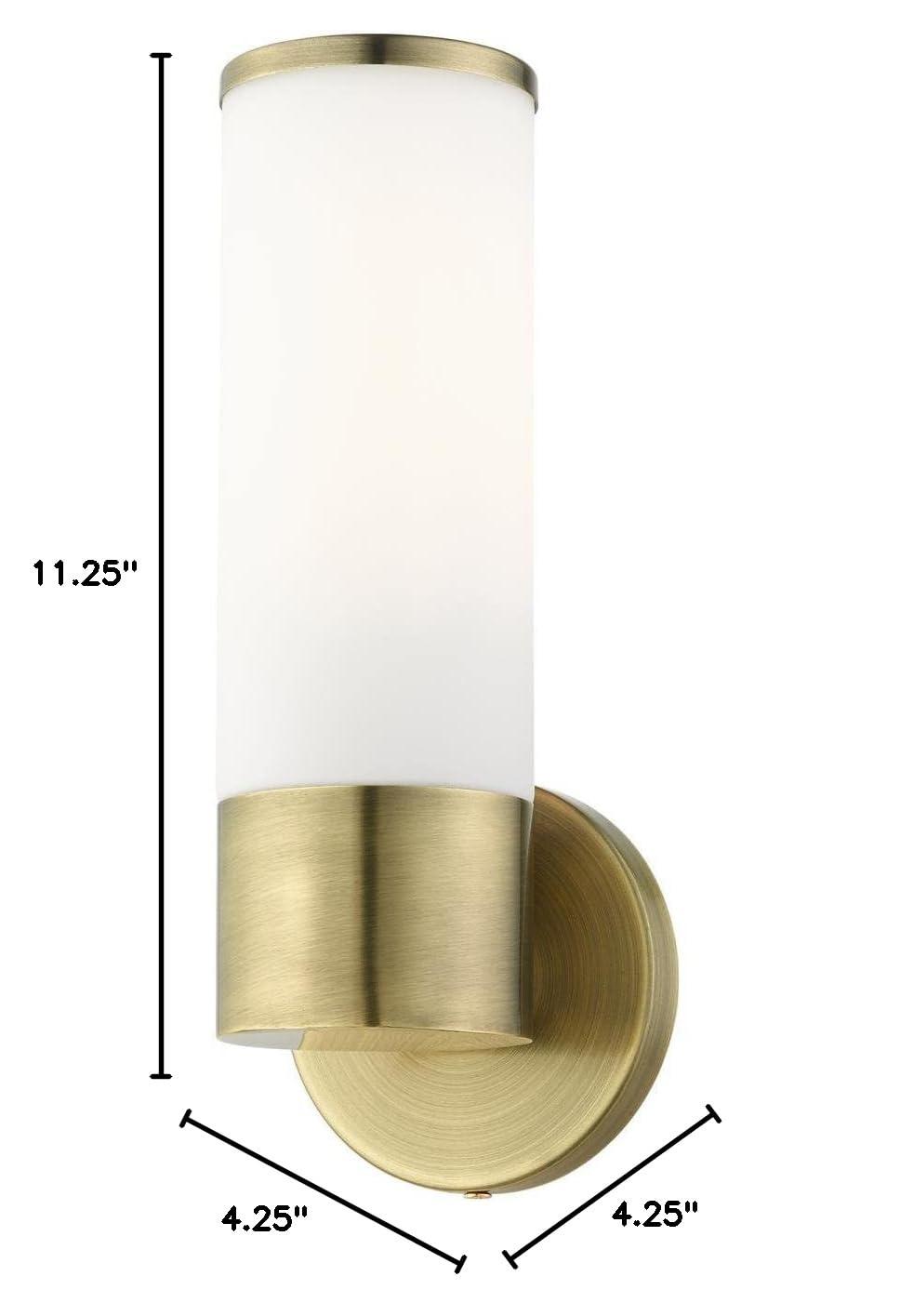 Livex Lighting Lindale 1 - Light Sconce in  Antique Brass