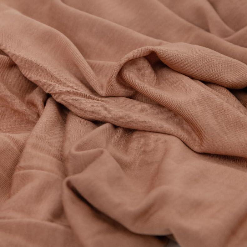 Terracotta Stretch Knit Baby Swaddle Blanket