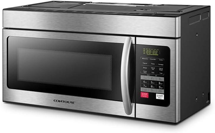 NAT.QUALITY Contoure Over the Range Microwave Oven 1.6 Cubic Foot 30 in Stainless Steel