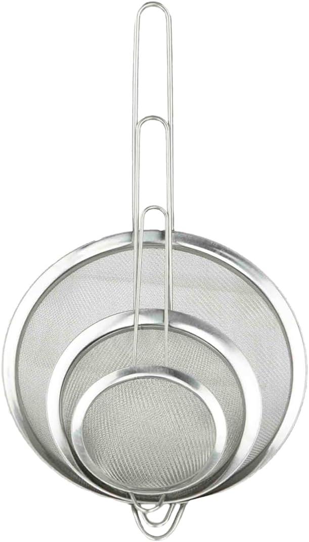 Home Basics 3-Piece Mesh Strainer Set