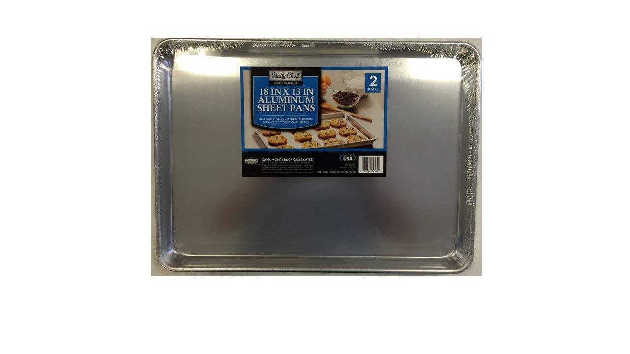 Commercial Grade Aluminum Half-Size Sheet Pans Set