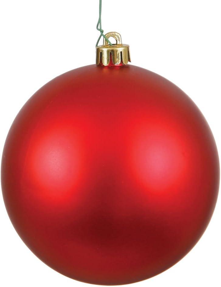 2.4 in. Red Matte Ball Christmas Ornament  24 per Bag