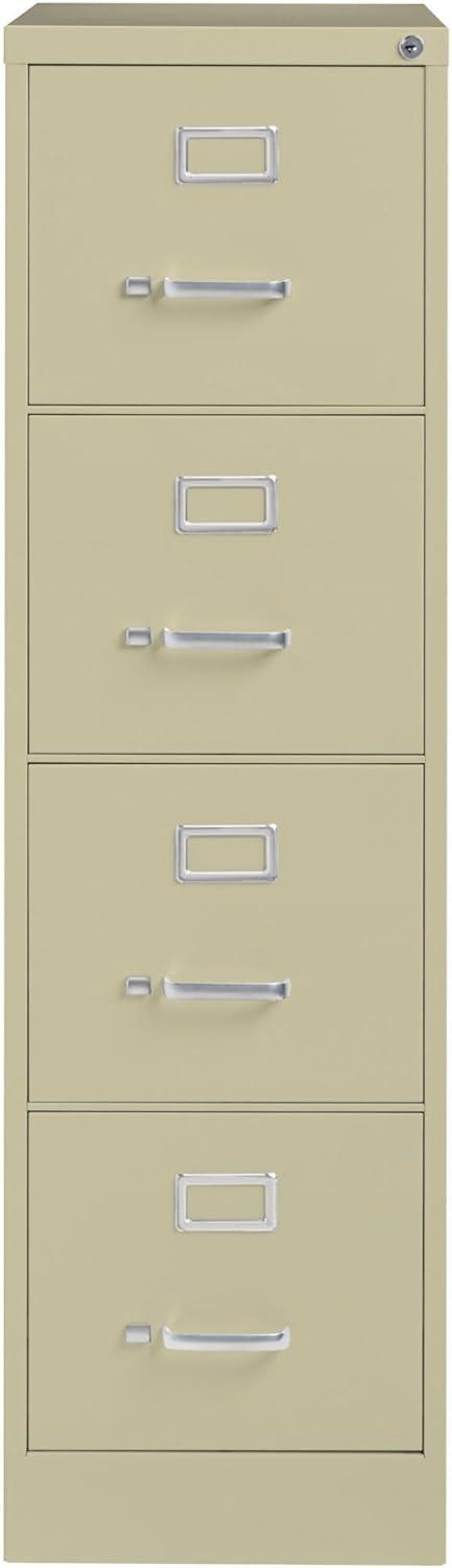 Sleek Black 4-Drawer Legal Size Lockable Steel File Cabinet