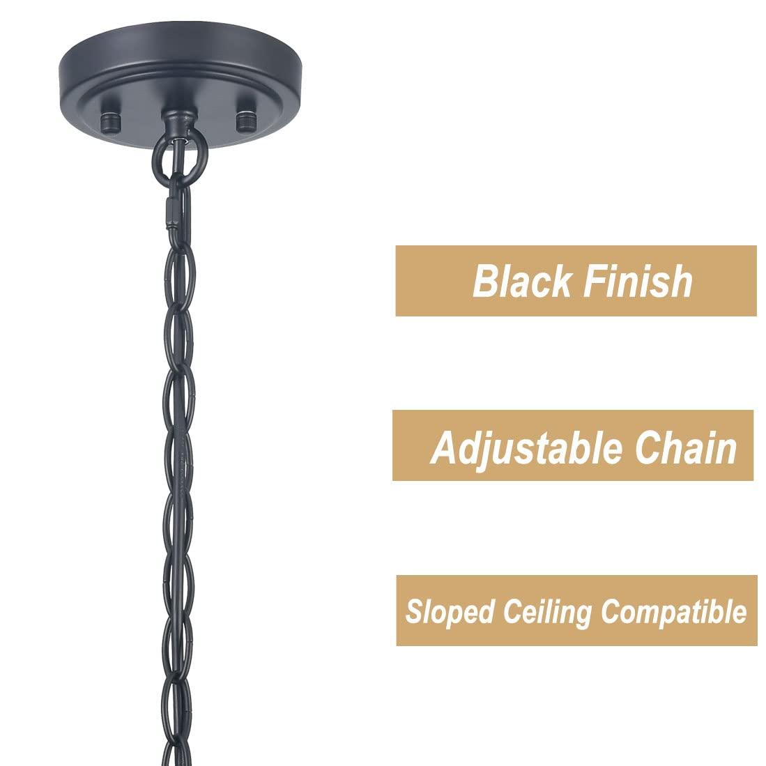 Casablanca Modern Boho Moravian Star Pendant Light 20 Inch Large Black Hanging Light