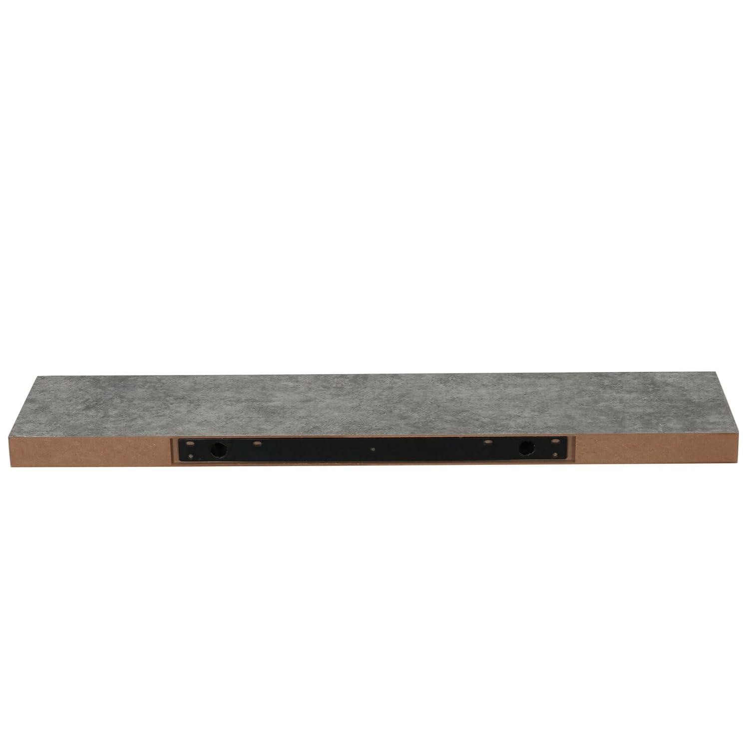 Household Essentials Medium Density Fiberboard Floating Shelf, 7.5" x 32", Gray