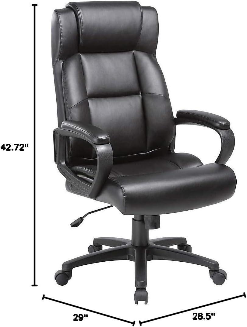Lorell Soho High-Back Leather Executive Chair