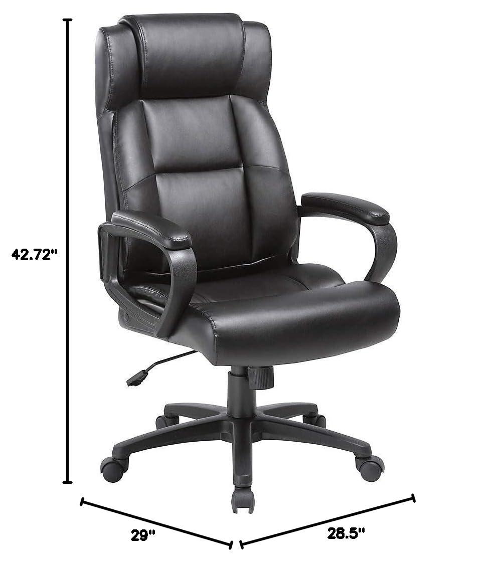 Inbox Zero Onetta High-Back Leather Executive Chair