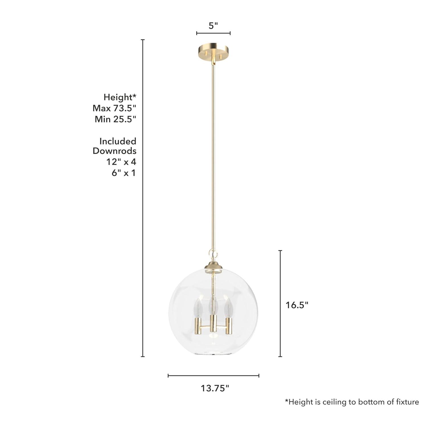 High Oaks 3 Light Globe Pendant