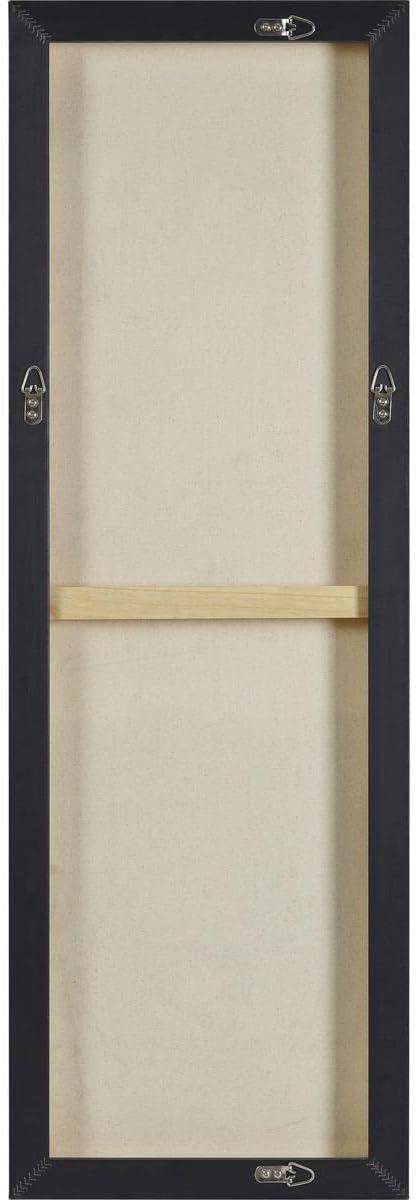 Rectangular Multicolor Hand Painted Canvas Art with Black Frame