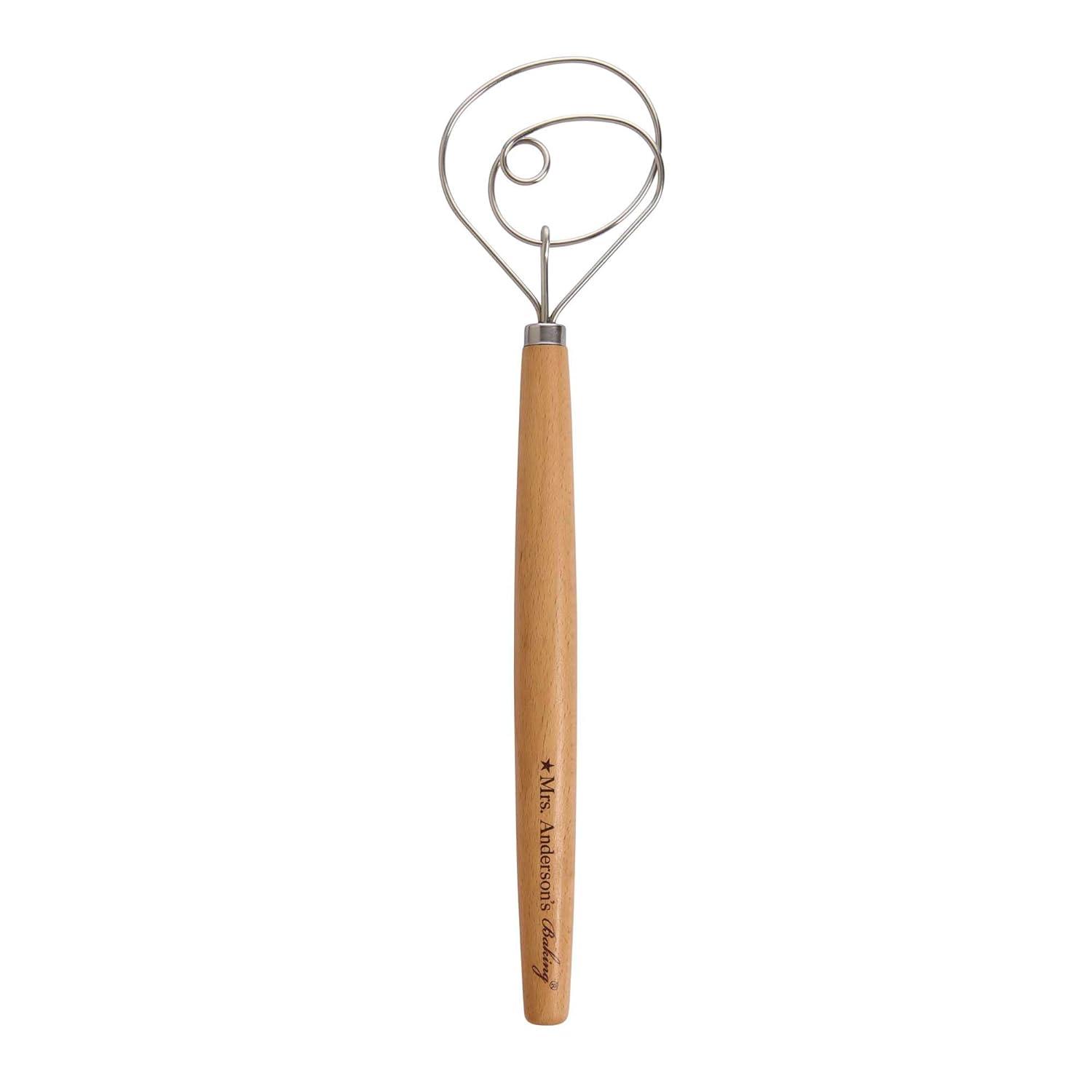 Mrs. Anderson’s Baking Dough Whisk, 18/8 Stainless Steel Blade, 15-Inches