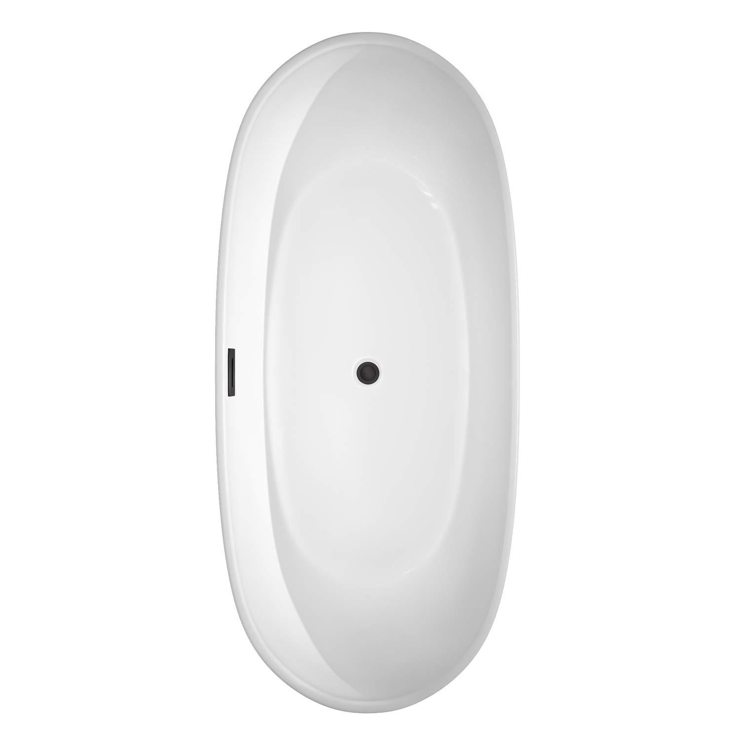 Rebecca 70'' x 32'' Freestanding Soaking Acrylic Bathtub