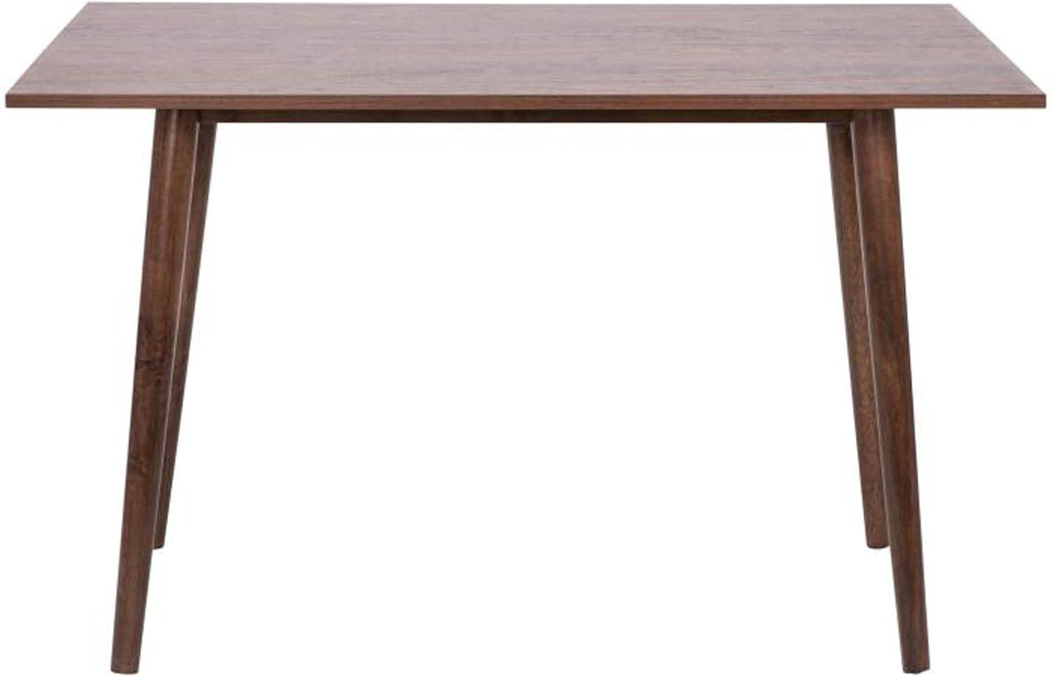 Flash Furniture Hatfield 47 Inch Mid-Century Modern Wood Dining Table, Wood Kitchen Table, Dark Walnut