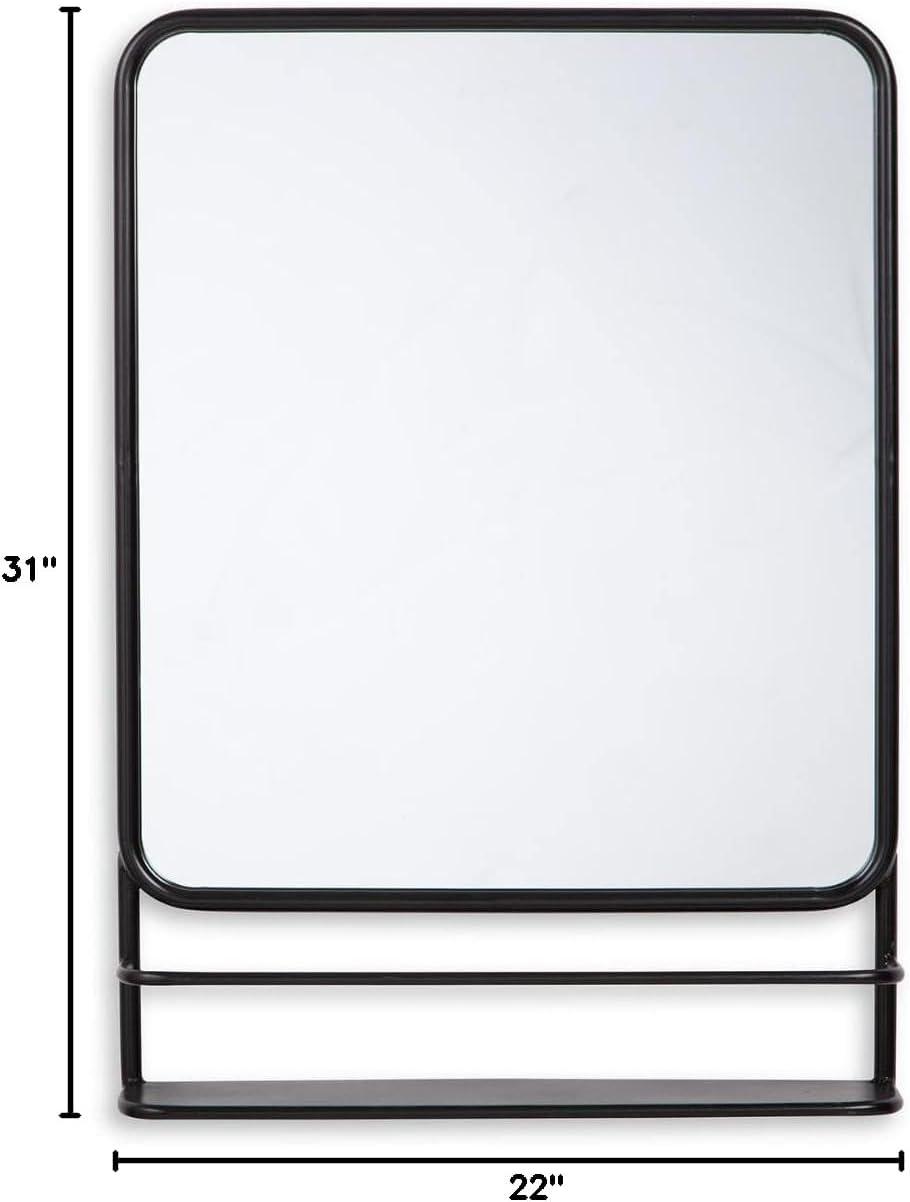 Signature Design by Ashley Contemporary Ebba Accent Mirror  Black