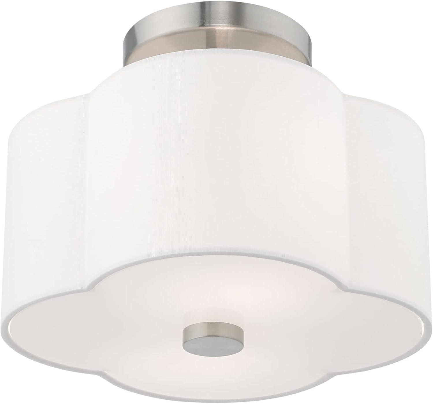 Livex Lighting Chelsea 2 - Light Flush Mount in  Brushed Nickel