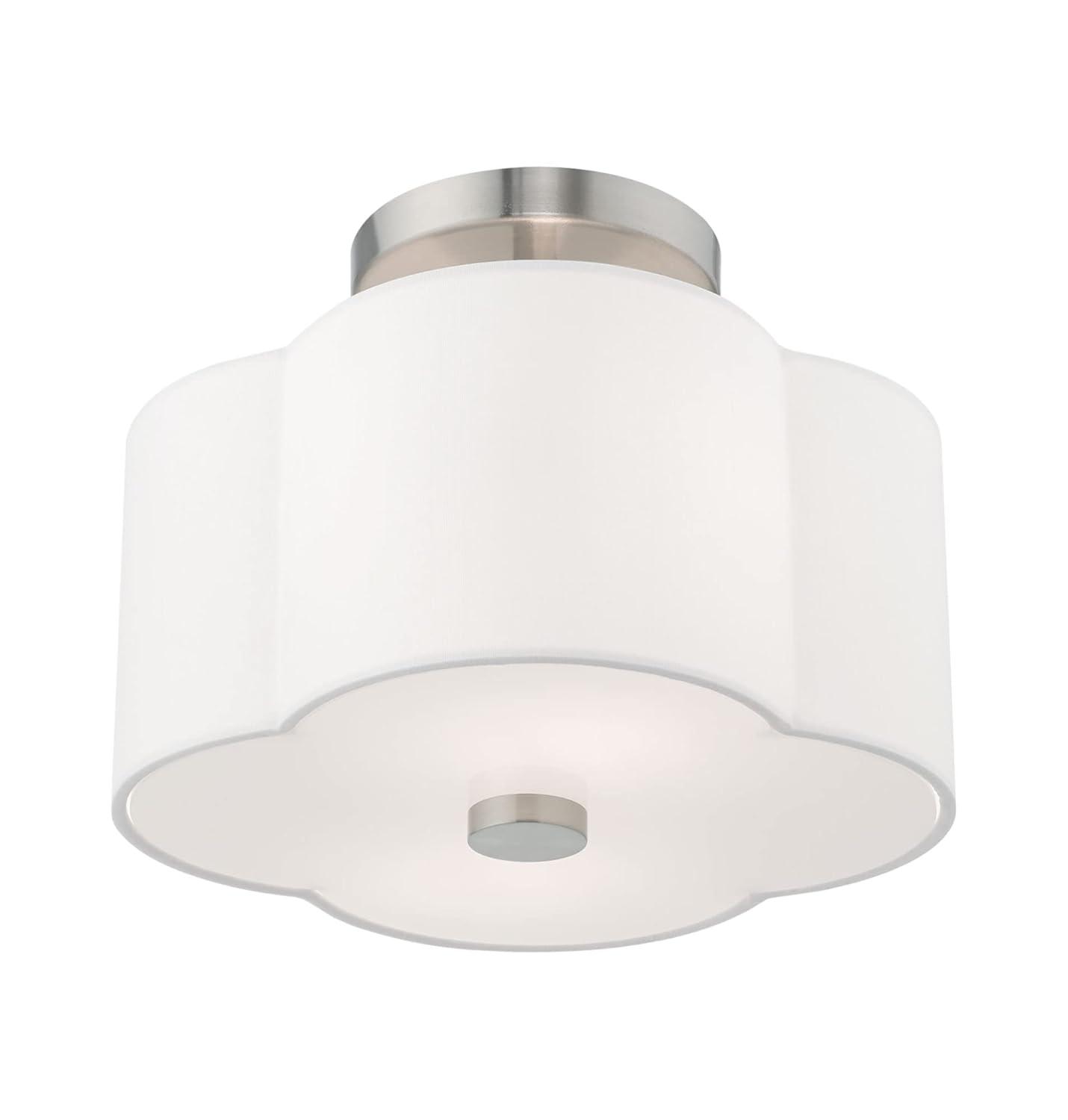 Livex Lighting Chelsea 2 - Light Flush Mount in  Brushed Nickel