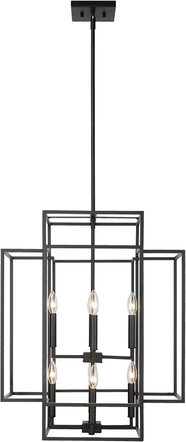 Z-Lite Titania 8 - Light Chandelier in  Matte Black