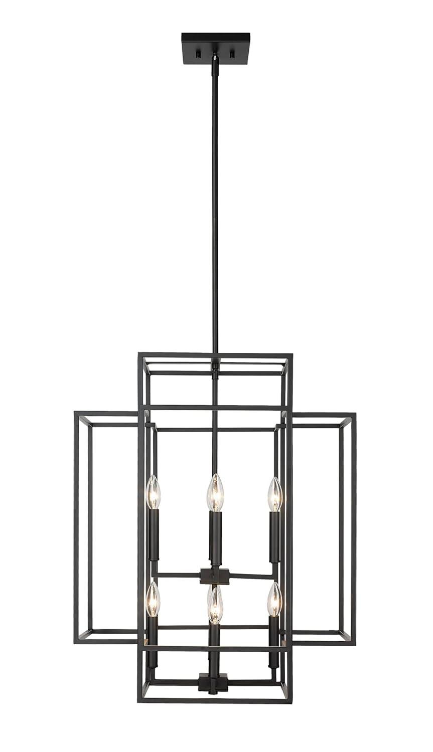Z-Lite Titania 8 - Light Chandelier in  Matte Black