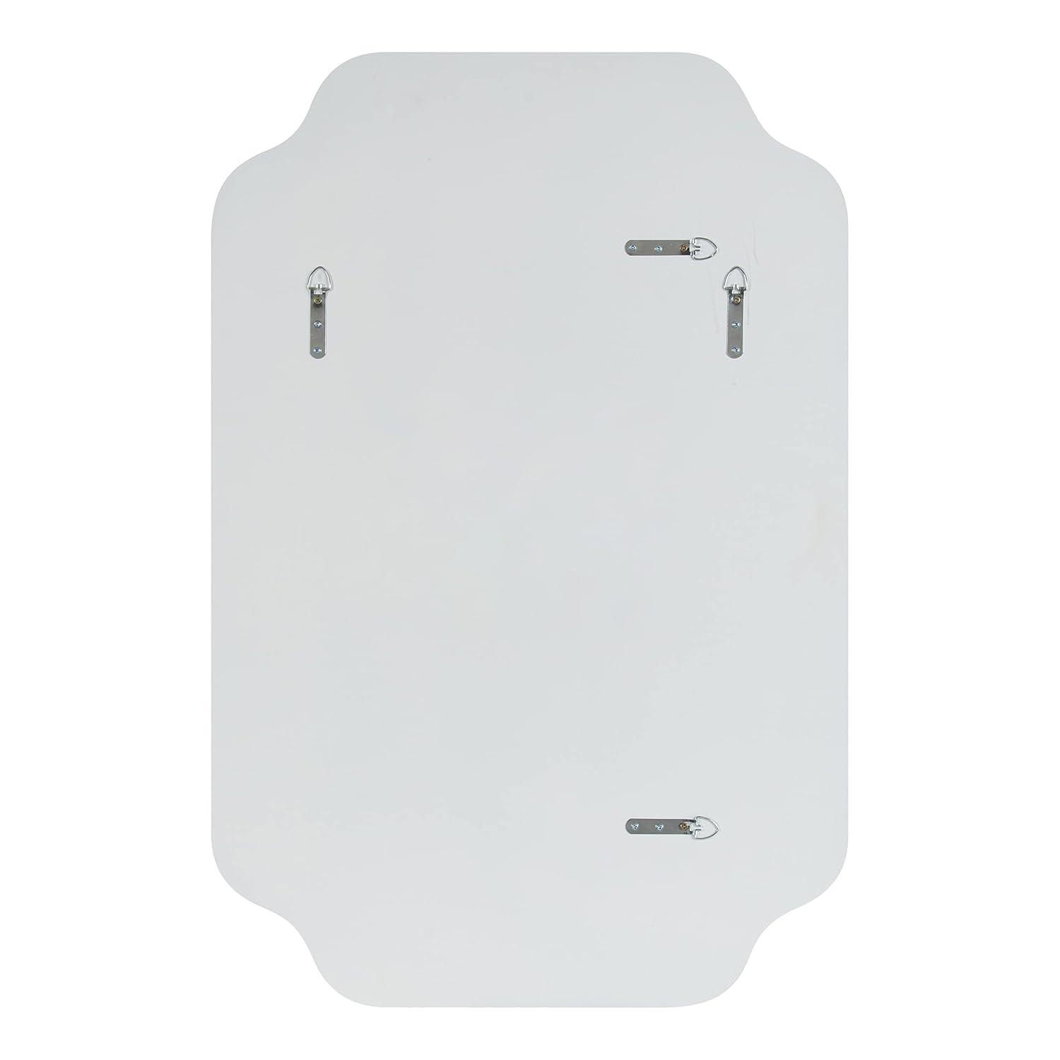 Kate and Laurel Plumley Framed Wall Mirror, 24x36, White