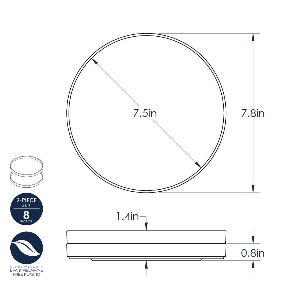 7.7" Lunch Plates (Set of 2)