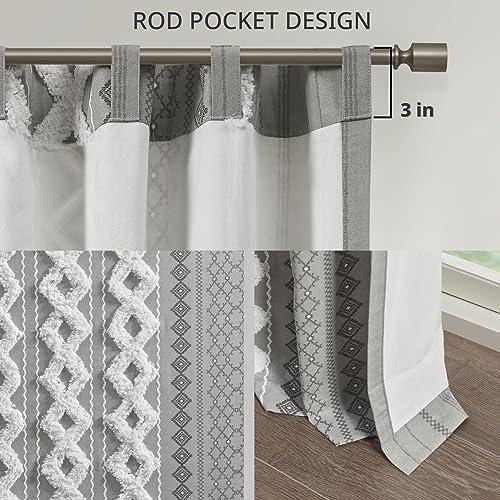 1pc 50"x84" Room Darkening Imani Lined Curtain Panel - Ink+Ivy