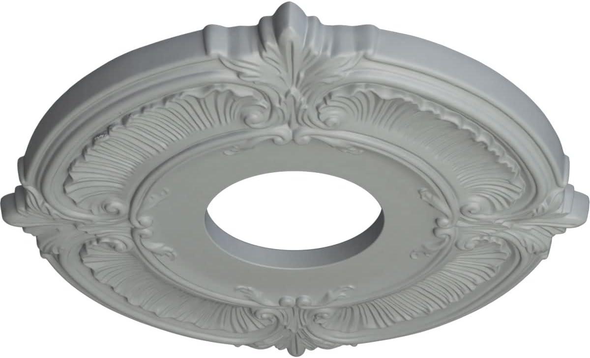 Ekena Millwork 12 3/4"OD x 4"ID x 1/2"P Attica Ceiling Medallion (Fits Canopies up to 4")