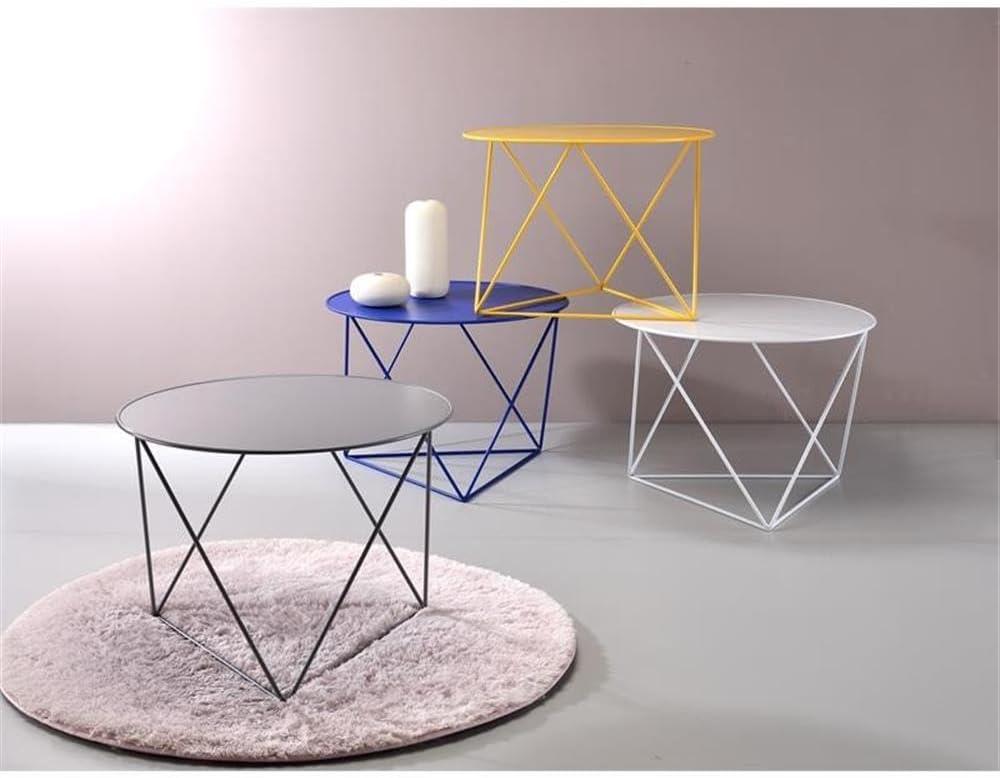 Epidia Accent Table Yellow - Acme Furniture: Modern Geometric Metal Base, 17" High