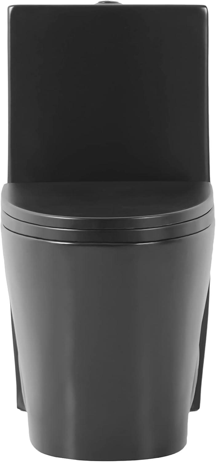 Dual-Flush Elongated One-Piece Toilet with High Efficiency Flush