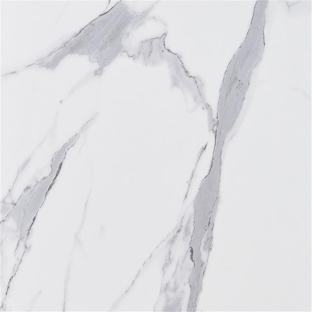 Convenience Concepts Northfield 55 inch TV Stand Console with Shelves, White Faux Marble