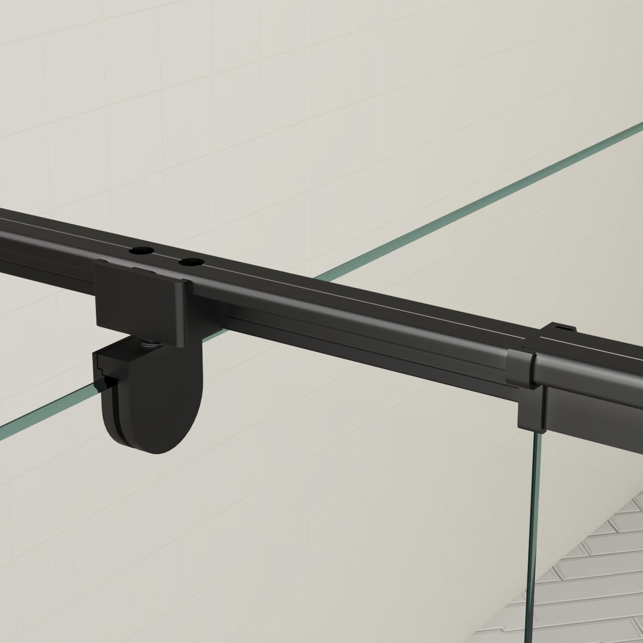 Arch Glass Designs 11DD131873LTS 38-42" W x 71" H Flush Glass Shower Door Reversible Installation