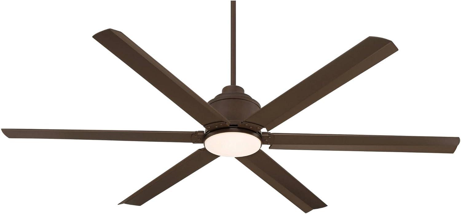 65" Casa Vieja Ultra Breeze Modern Indoor Outdoor Ceiling Fan with Dimmable LED Light Remote Control Oil Rubbed Bronze Wet Rated for Patio Exterior