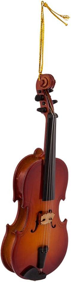 Kurt Adler 5.5" Wood Violin Ornament