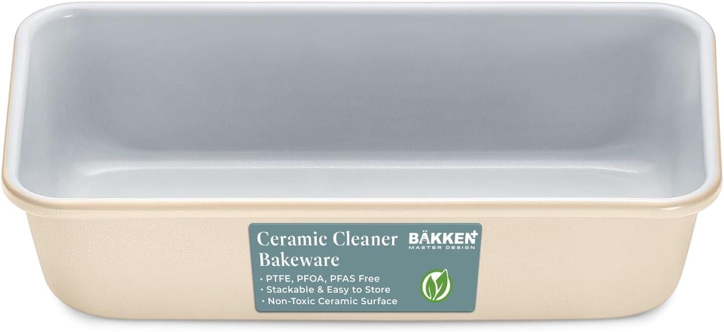 Bakken Swiss Premium Sheet Pan Set - Aluminized Steel with Ceramic Non-Stick Coating - Proper Size, Even Heat Distribution